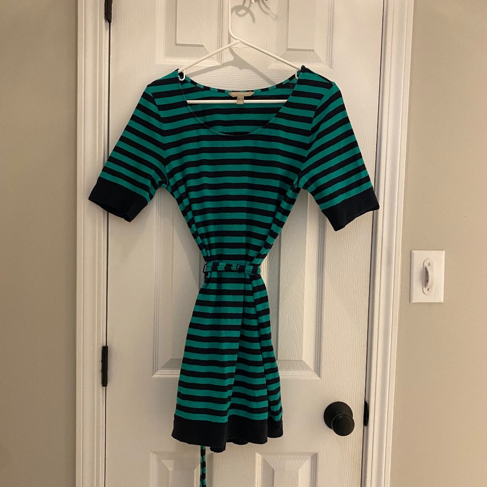 BR green and Navy dress